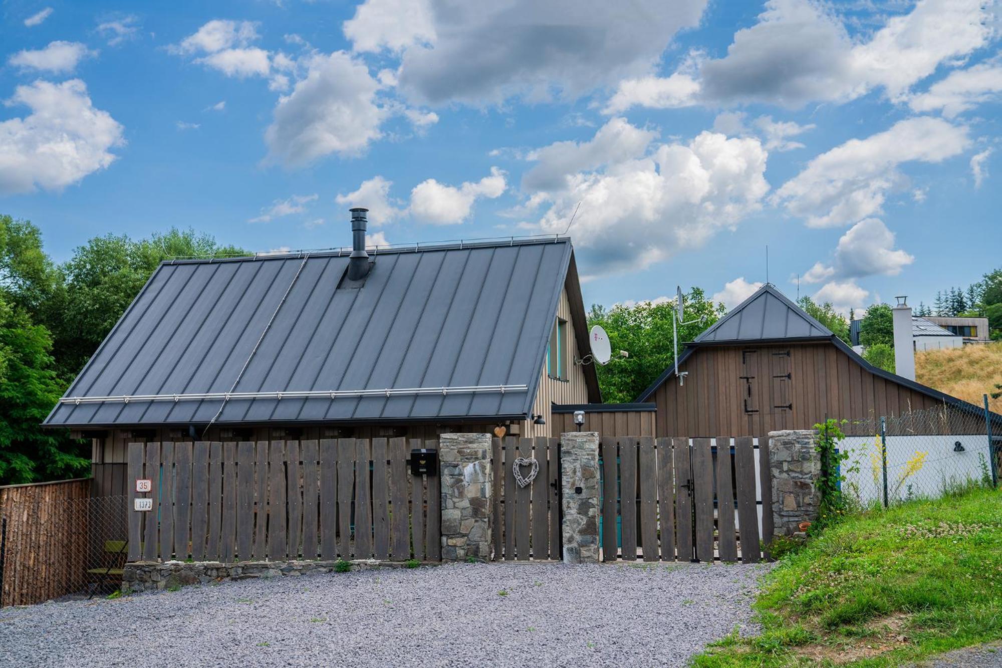 Chalupka Opal A Chalupa Achat Na Luke Lukahuta Chaletstiavnica Banska Stiavnica Na Samote - Samoobsluzny Pristup Cez Pin-Kod Nonstop المظهر الخارجي الصورة